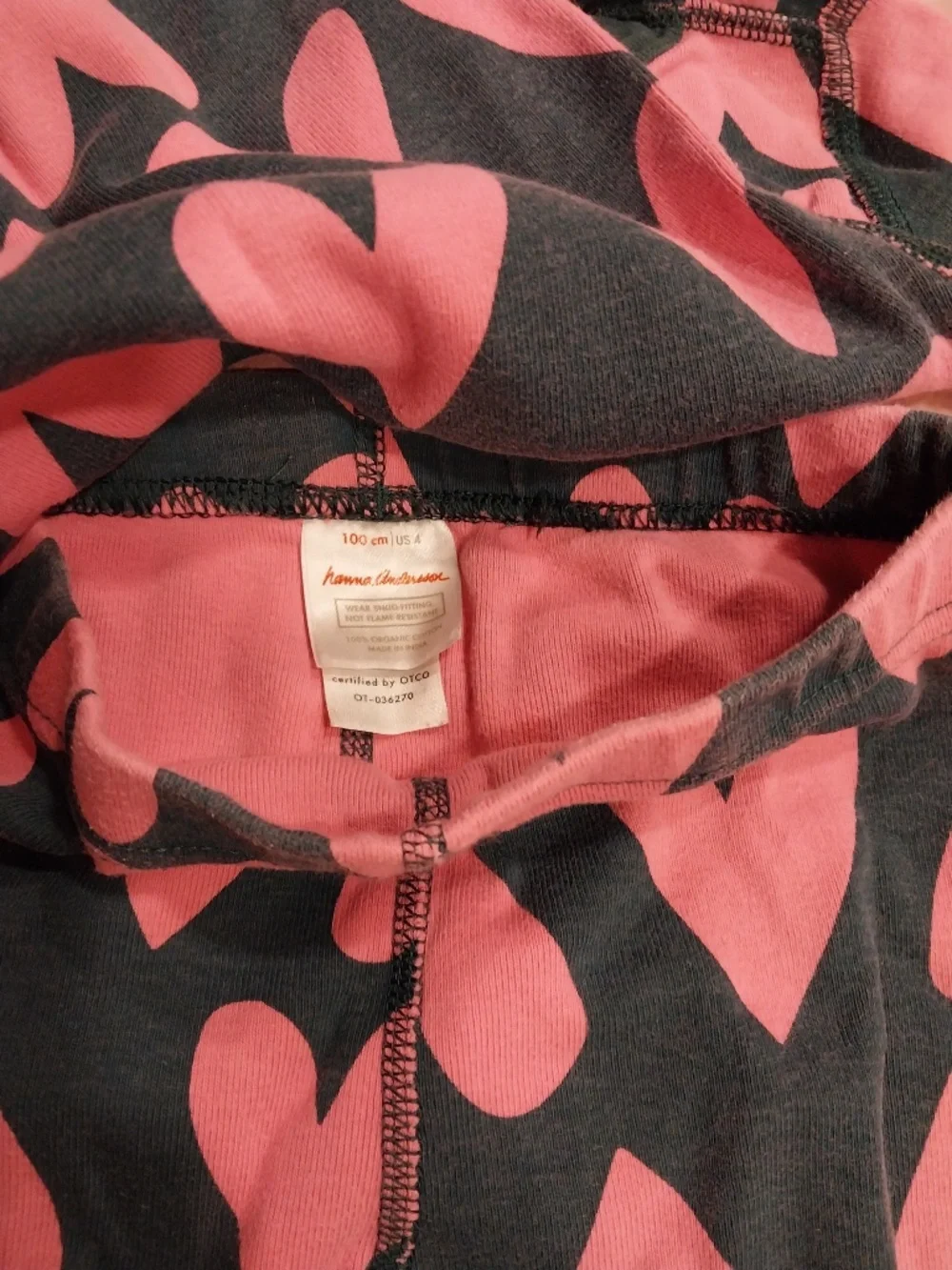 Heart Pajamas in Size 4